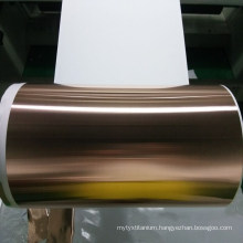 650mm Width High Precision 35um Double Shiny Ra Copper Foil